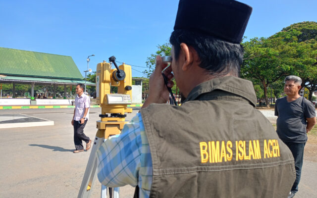 Matahari Tepat di Atas Ka’bah Hari Ini, Kemenag Aceh Ajak Warga Cek Arah Kiblat