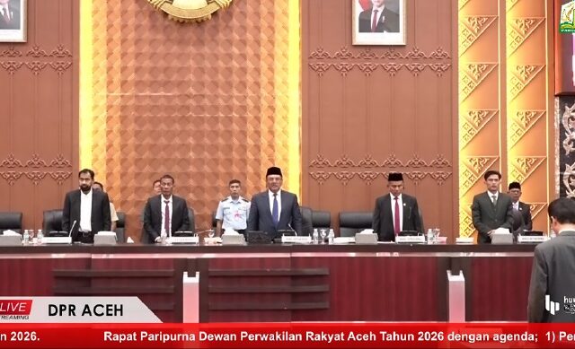 DPRA Serahkan Rekomendasi LKPJ Gubernur Aceh 2025 sebagai Bahan Evaluasi Pembanguna