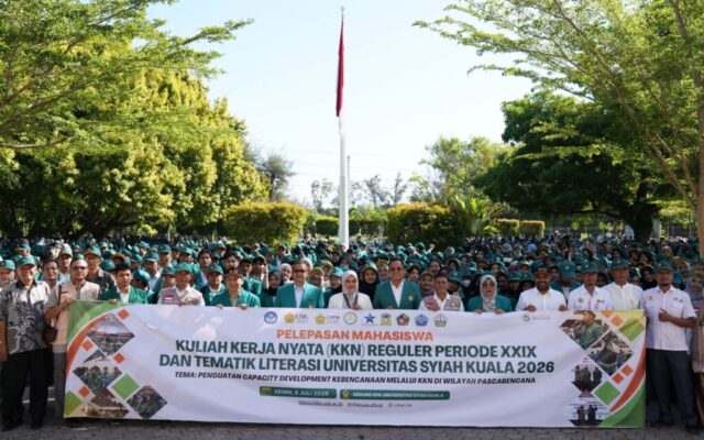 USK Lepas 2.124 Mahasiswa KKN, Fokus Perkuat Ketangguhan Masyarakat Pascabencana