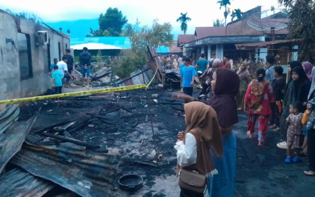 Kebakaran Hanguskan 7 Rumah di Aceh Tenggara, 13 Kepala Keluarga Terdampak
